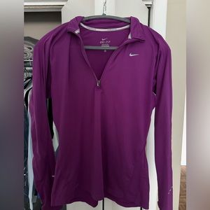nike running quarter zip